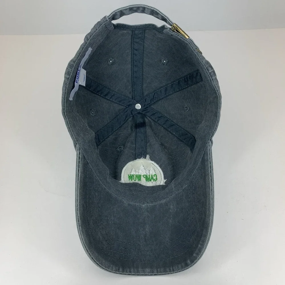 CAMP WOW Oklahoma Hat Gray Adjustable OSFM Strapback Baseball Cap